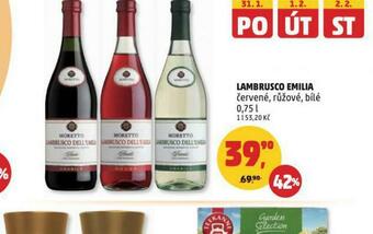 Penny Market Lambrusco emilia nabídka