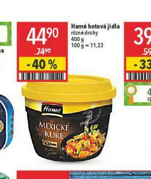 Globus Hamé hotové jídlo nabídka