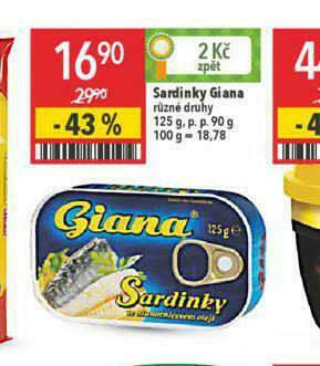 Globus Sardinky giana nabídka