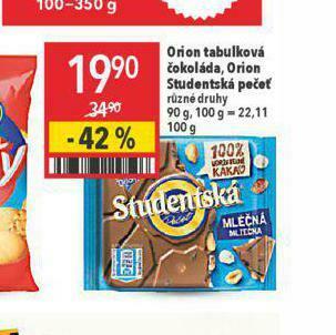 Globus Orion studentská pečeť nabídka
