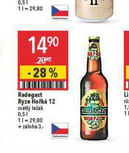 Globus Pivo radegast ryze hořká 12 nabídka