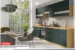Baumax Kuchyňská linka glamour green nabídka
