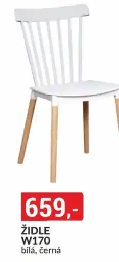 Baumax Židle w170 bílá, černá nabídka