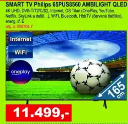 Elektro Spáčil SMART TV Philips 65PUS8560 AMBILIGHT QLED nabídka