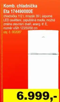 Elektro Spáčil Komb. chladnička Eta 174490000E nabídka