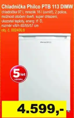 Elektro Spáčil Chladnička Philco PTB 113 DIMW nabídka