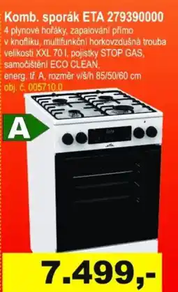 Elektro Spáčil Komb. sporák ETA 279390000 nabídka