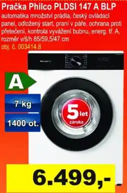 Elektro Spáčil Pračka Philco PLDSI 147 A BLP nabídka