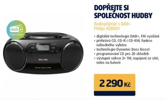 Datart Radiopřijímač s DAB+ Philips AZB500 nabídka