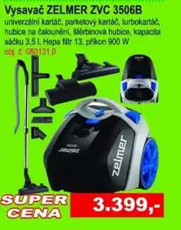 Elektro Spáčil Vysavač ZELMER ZVC 3506B nabídka
