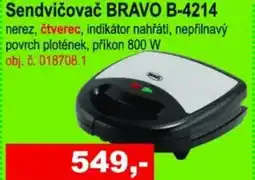 Elektro Spáčil Sendvičovač BRAVO B-4214 nabídka