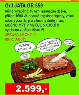 Elektro Spáčil Gril JATA GR 559 nabídka