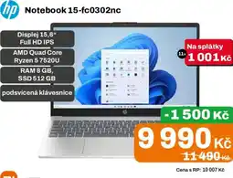 Expert HP Notebook 15-fc0302nc nabídka
