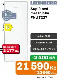 Expert LIEBHERR Šuplíková mraznička FNd 7227 nabídka