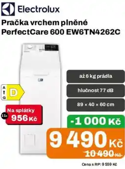 Expert Electrolux Pračka vrchem plněné PerfectCare 600 EW6TN4262C nabídka