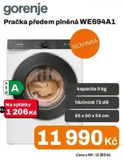Expert Gorenje Pračka předem plněná WE694A1 nabídka