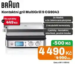Expert BRAUN Kontaktní gril MultiGrill 9 CG9043 nabídka