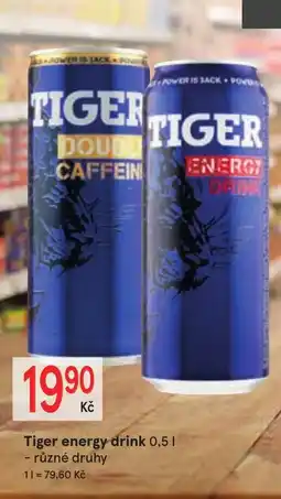 Žabka Tiger energy drink nabídka