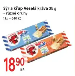 Žabka Sýr a křup Veselá kráva nabídka
