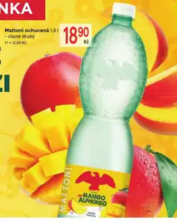 Žabka Mattoni ochucená nabídka