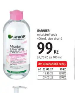 dm drogerie GARNIER micelární voda nabídka