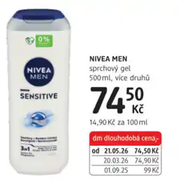 dm drogerie NIVEA MEN sprchový gel nabídka