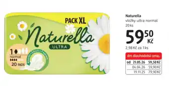 dm drogerie Naturella vložky ultra normal nabídka