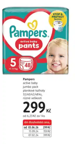 dm drogerie Pampers active baby nabídka