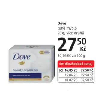 dm drogerie Dove tuhé mýdlo nabídka