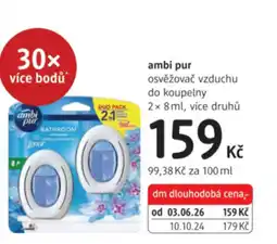 dm drogerie Ambi Pur osvěžovač vzduchu do koupelny nabídka