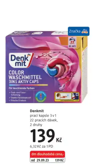 Denkmit prací kapsle 3v1
