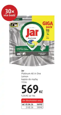 dm drogerie Jar Platinum All in One Lemon nabídka