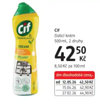 dm drogerie Cif čisticí krém nabídka