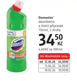 dm drogerie Domestos dezinfekční nabídka