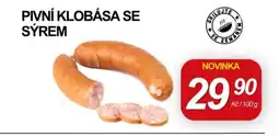 ZEMAN Pivní klobása se sýrem nabídka