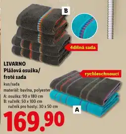 Lidl LIVARNO Plážová osuška/froté sada nabídka