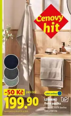 Lidl LIVARNO Froté osuška nabídka