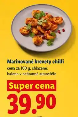 Lidl Marinované krevety chilli nabídka