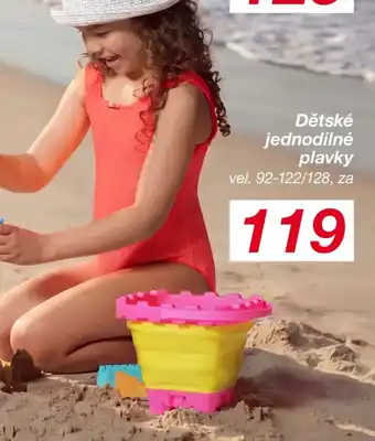 Dětské jednodílné plavky