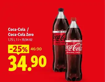 Lidl Coca-Cola / Coca-Cola Zero nabídka