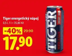 Lidl Tiger energetický nápoj nabídka