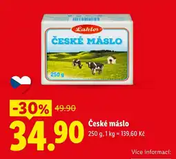Lidl České máslo nabídka
