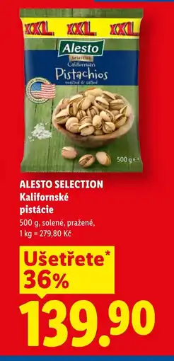 Lidl ALESTO SELECTION Kalifornské pistácie nabídka