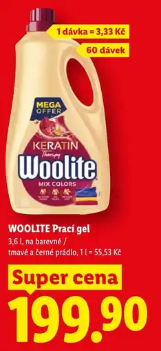 Lidl WOOLITE Prací gel nabídka