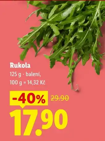Lidl Rukola nabídka