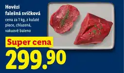 Lidl Hovězí falešná svíčková nabídka