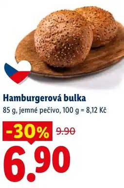 Lidl Hamburgerová bulka nabídka