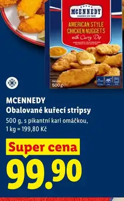 Lidl MCENNEDY Obalované kuřecí stripsy nabídka