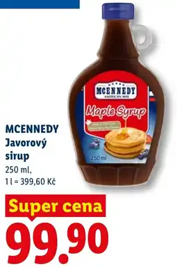 Lidl MCENNEDY Javorový sirup nabídka