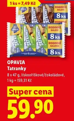 Lidl OPAVIA Tatranky nabídka